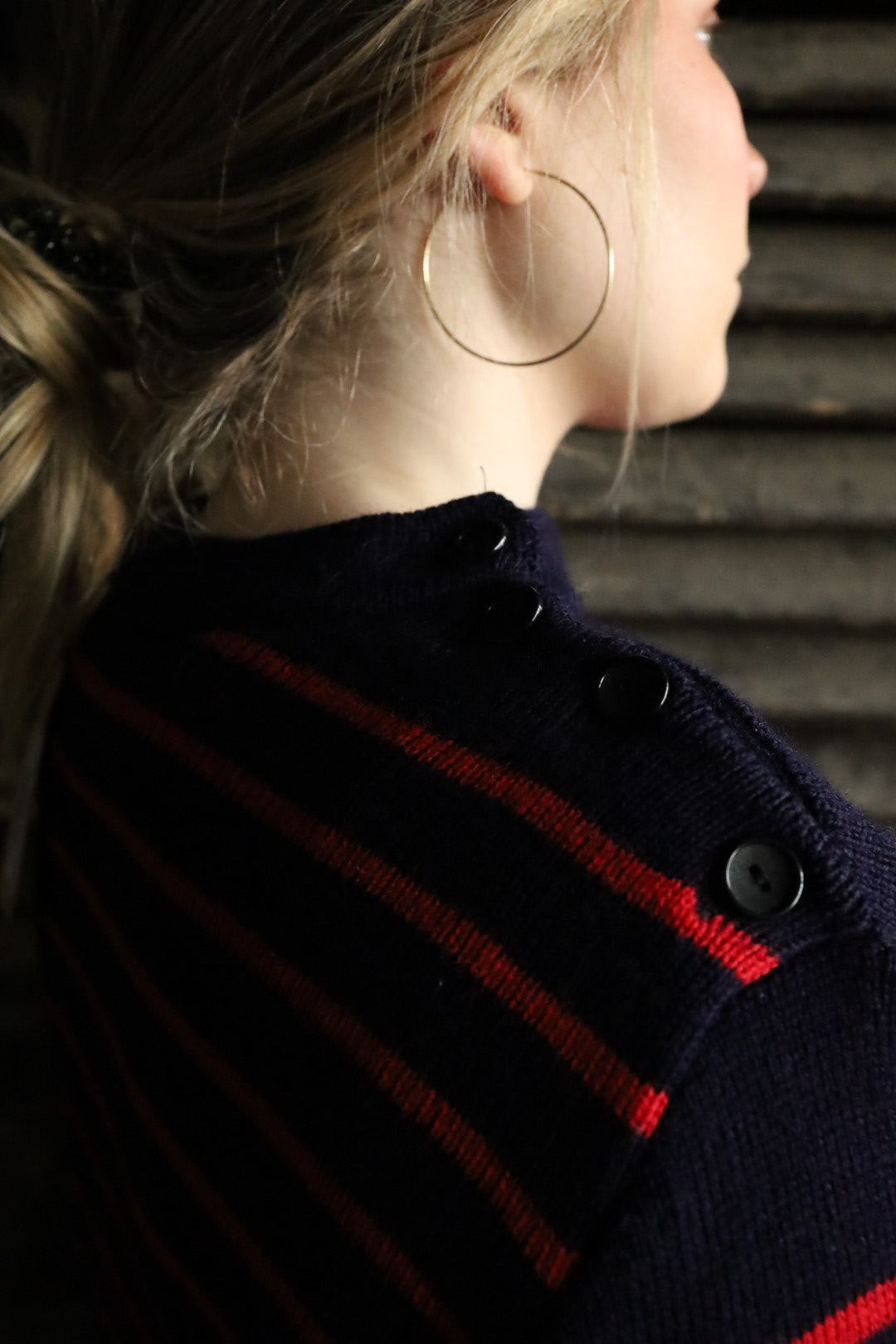 Striped Fisherman's Guernsey Wool Jumper