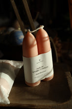 Load image into Gallery viewer, Pair of Wax Atelier Stubby Beeswax Candles