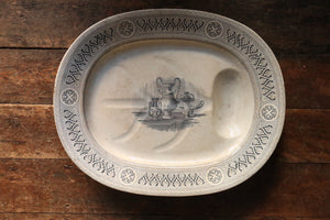 H W & Co Large Meat Plate