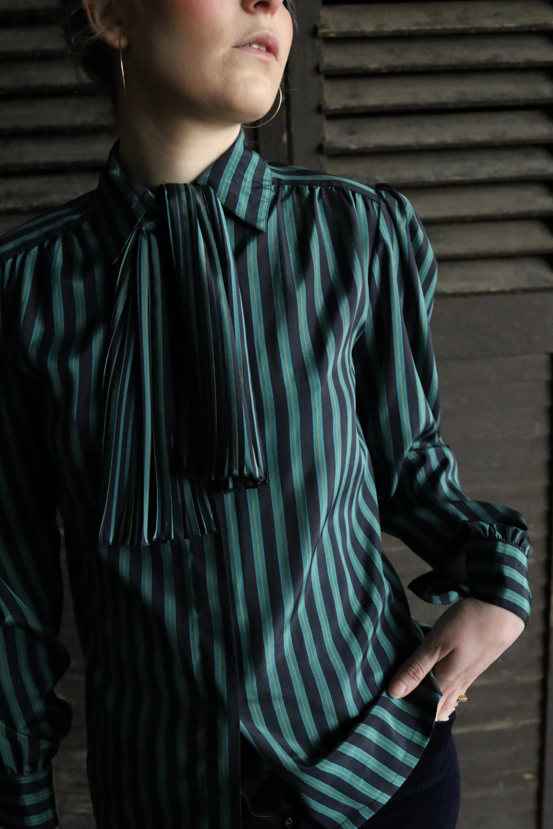 Fan Collar Ted Lapidus Blouse