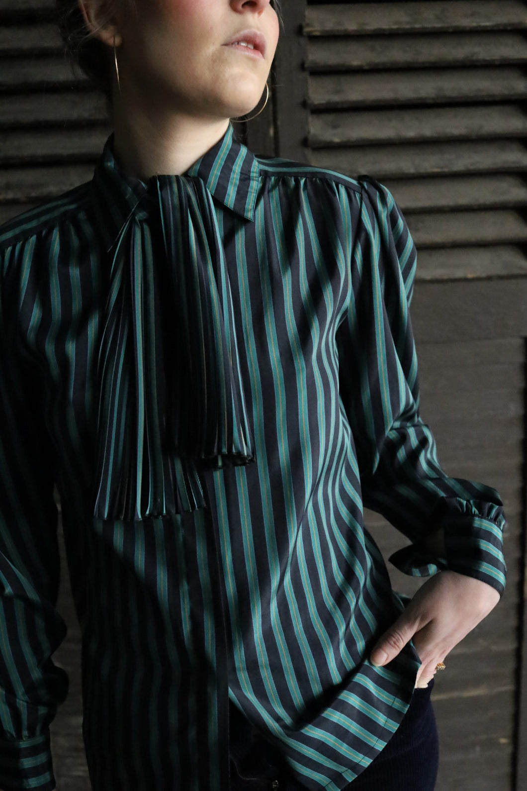 Fan Collar Ted Lapidus Blouse