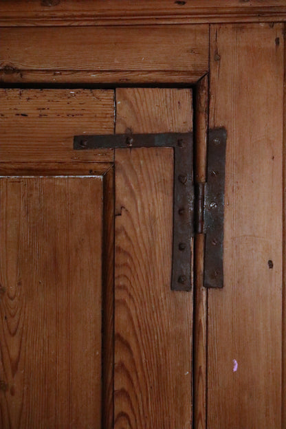 Antique Pine Curved Back Cupboard